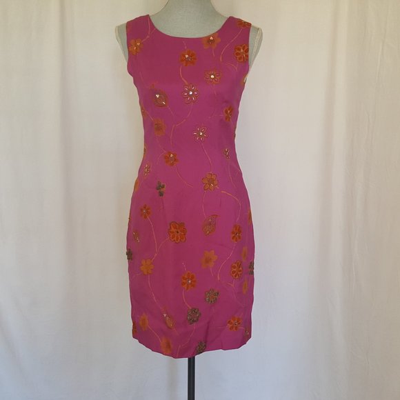 Casual Corner Dresses Vintage Casual Corner Dress Midi Silk Chiffon